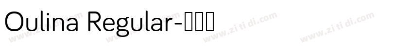 Oulina Regular字体转换